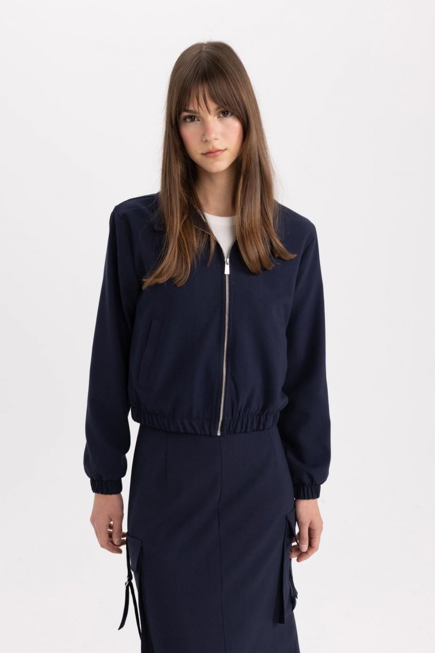DEFACTO Relax Fit Polo Neck Jacket
