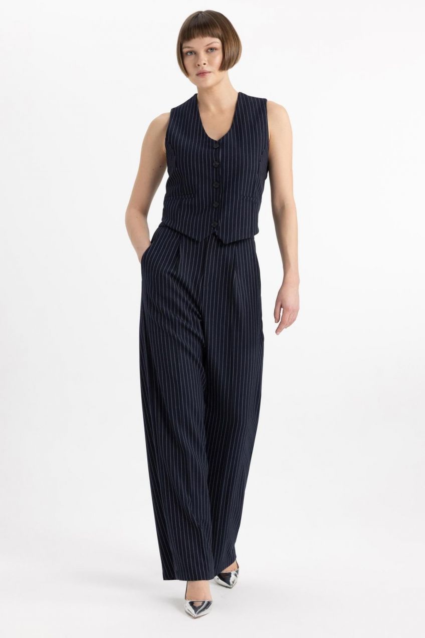 DEFACTO Wide Leg Pocket High Waist Wide Leg Trousers
