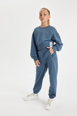 DEFACTO Girl Sweatshirt Tracksuit Bottom 2-Piece Set