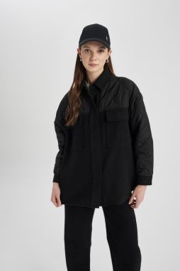 DEFACTO Quilted Stamp Bomber Jacket
