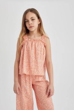 DEFACTO Girl Patterned Strappy Blouse