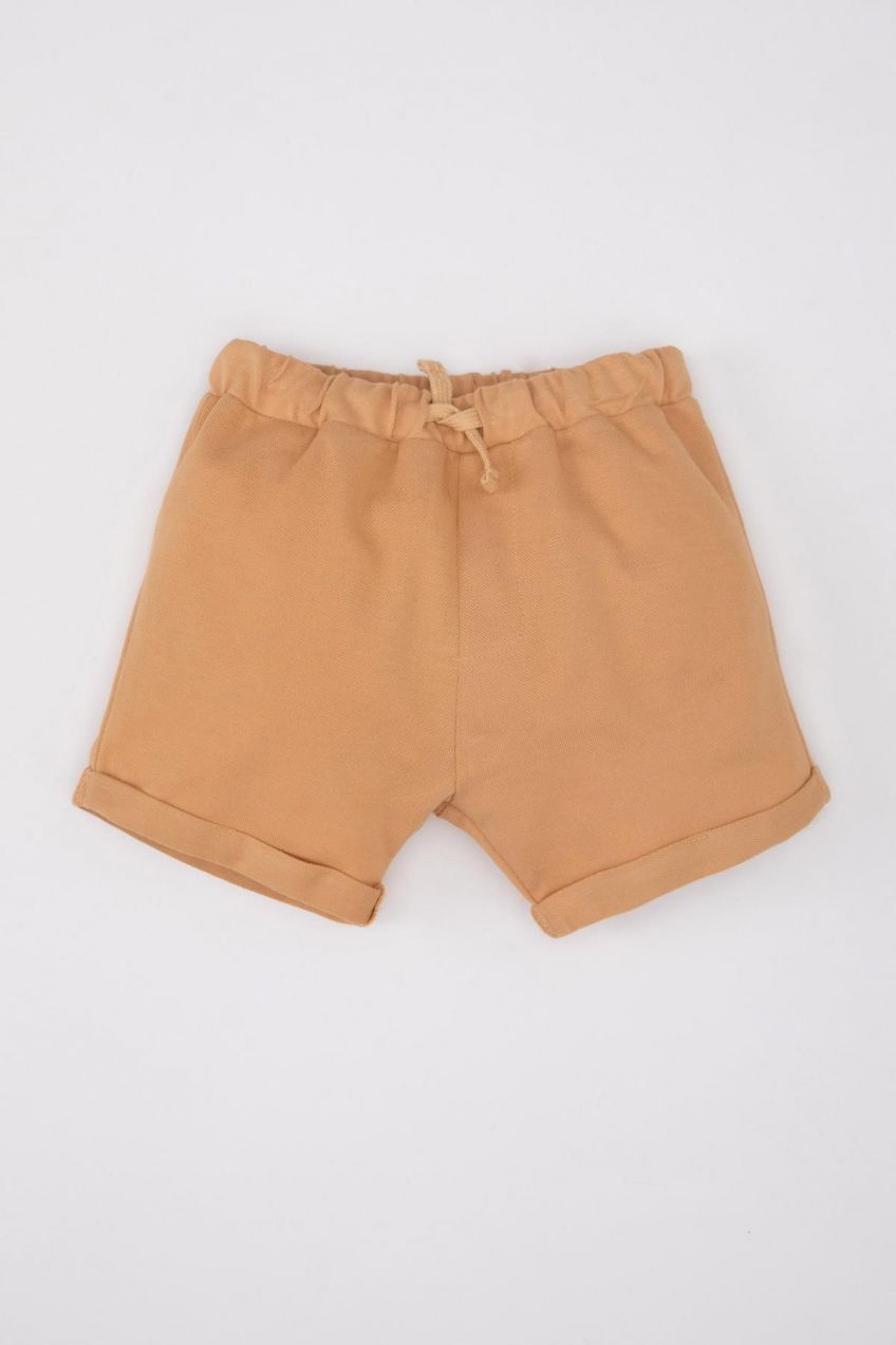 DEFACTO Baby Boy Label Printed Piqué Shorts