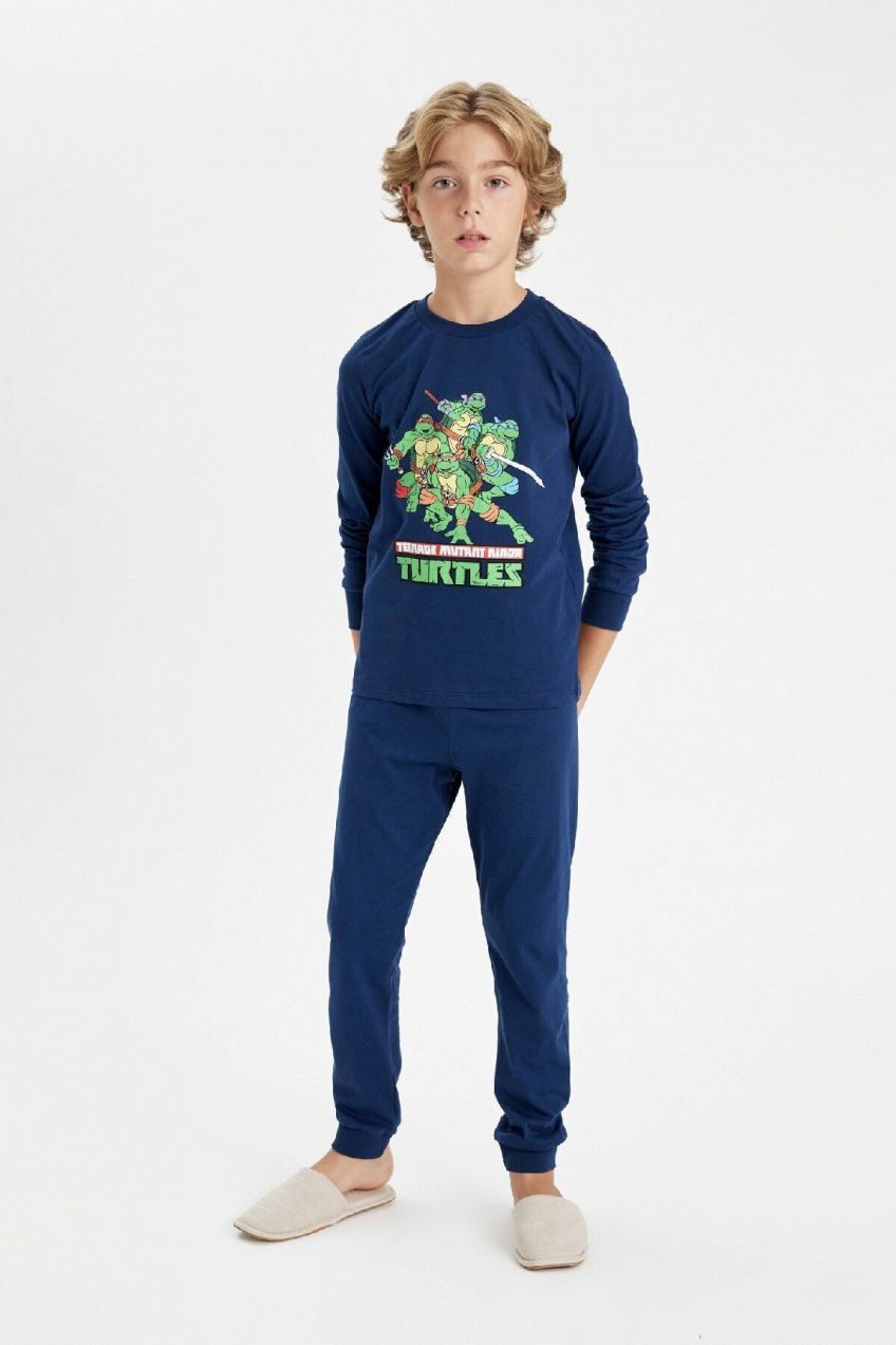 DEFACTO Boys Teenage Mutant Ninja Turtles Long Sleeve Pajama Set