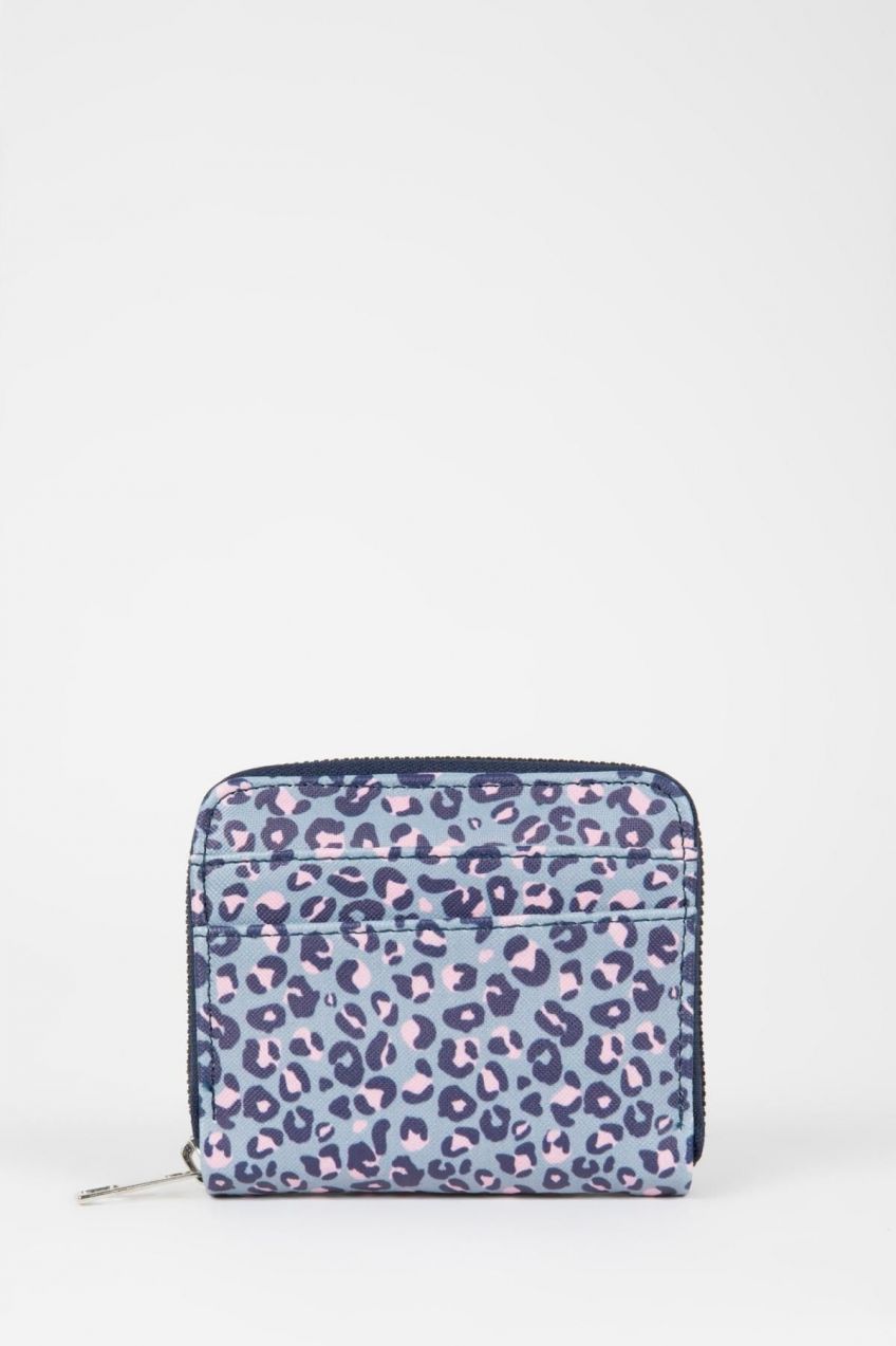 DEFACTO Women's Leopard Pattern Faux Leather Wallet