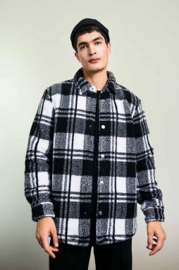 DEFACTO Regular Fit Checkered Shirt Jacket