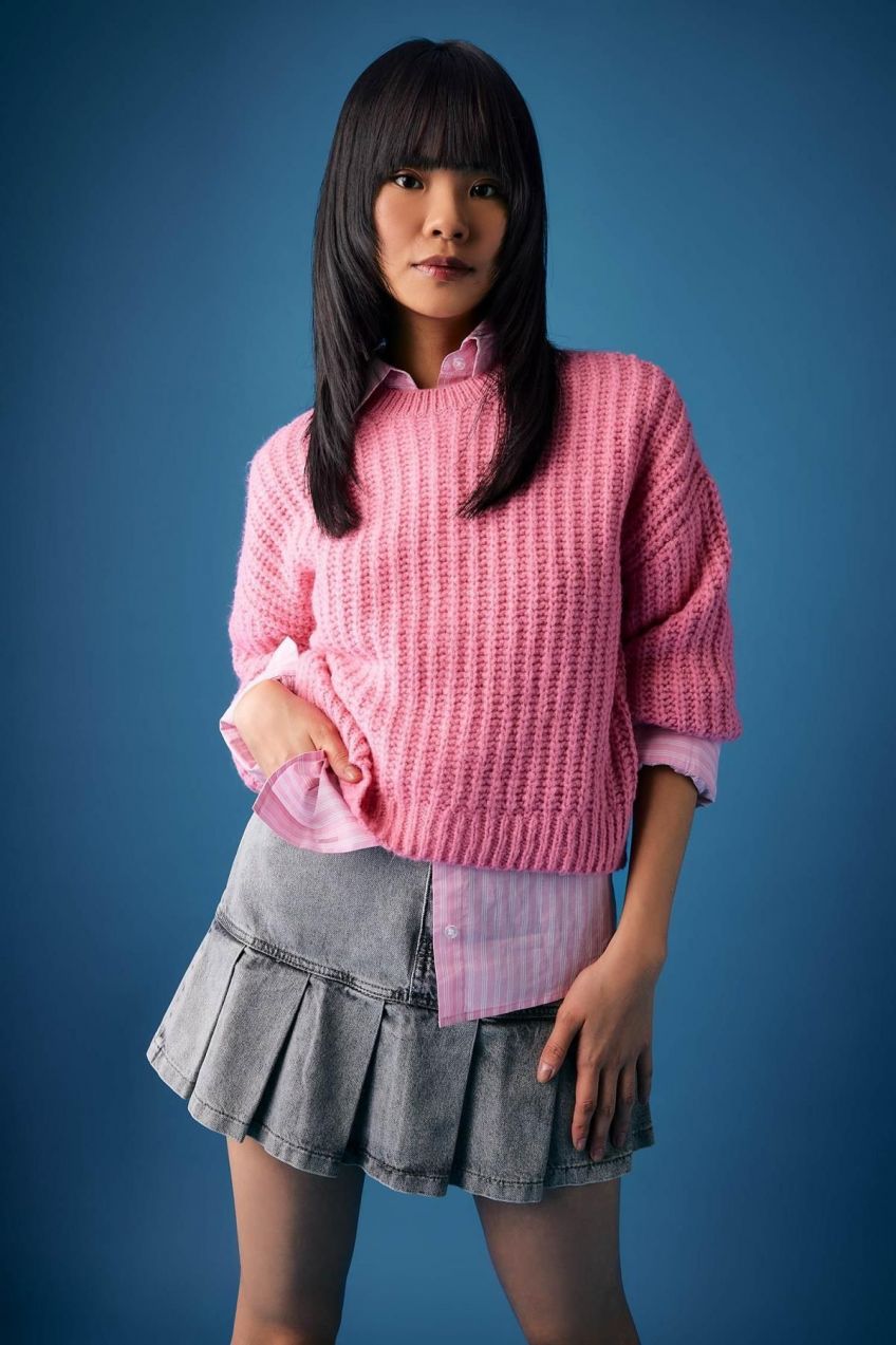 DEFACTO Cool Oversize Fit Crew Neck Sweater