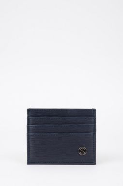 DEFACTO Men's Faux Leather Business Card Holder Wallet