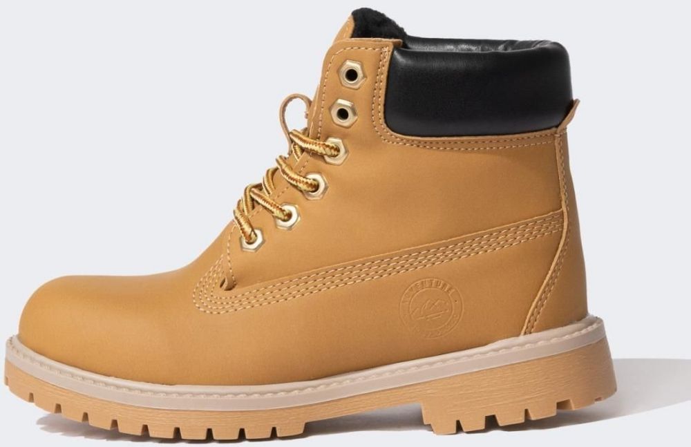 DEFACTO Boy's Serrated Sole Faux Leather Boots