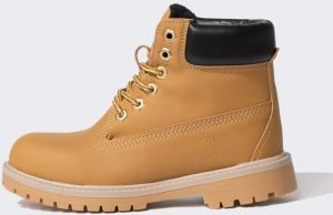 DEFACTO Boy's Serrated Sole Faux Leather Boots