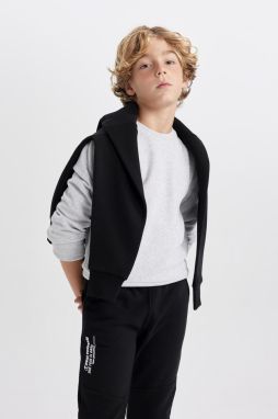 DEFACTO Boy's Crew Neck Thessaloniki Fabric Sweatshirt
