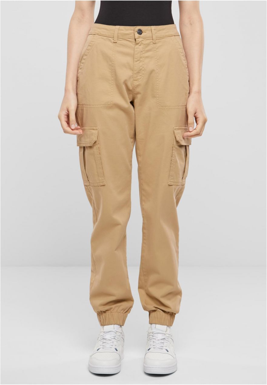 Women's Cotton Twill Utility Pants Beige