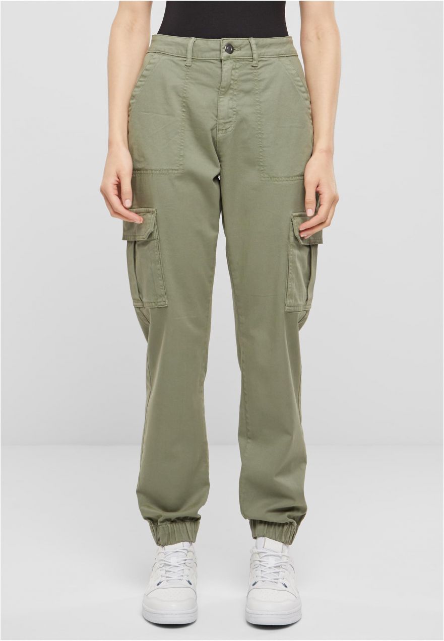 Women's Cotton Twill Utility trousers light green