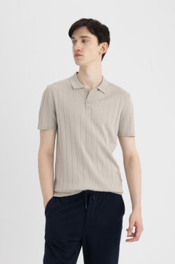 DEFACTO Slim Fit Short Sleeve Knitwear Polo T-Shirt