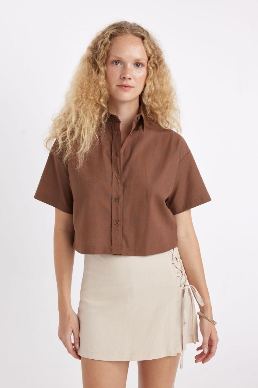 DEFACTO Oversize Fit Short Sleeve Shirt