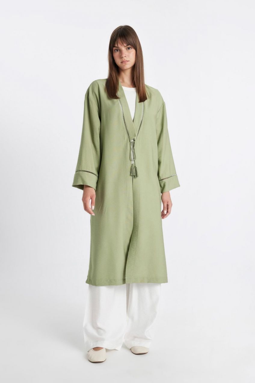 DEFACTO Relax Fit Full Collar Kimono