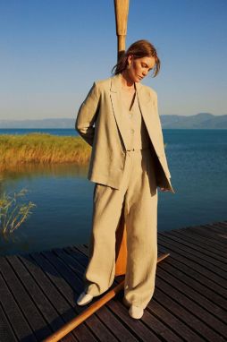 Manuka x DeFacto Straight Fit Linen Trousers