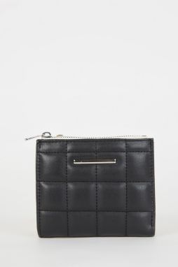 DEFACTO Women's Quilted Faux Leather Wallet