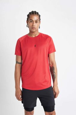DEFACTO Fit Slim Fit Crew Neck Printed Short Sleeve Sports T-Shirt V2887az23au