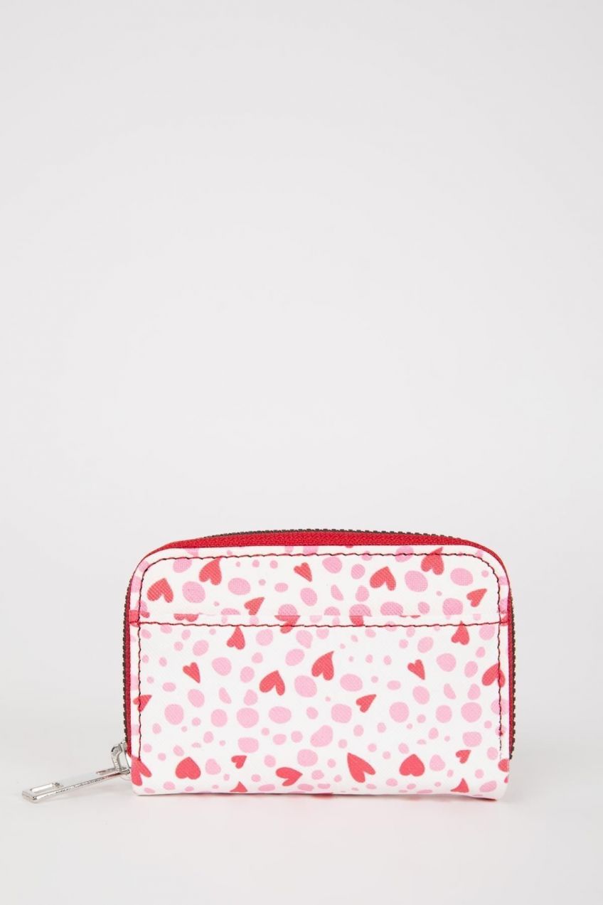 DEFACTO Women's Heart Pattern Wallet