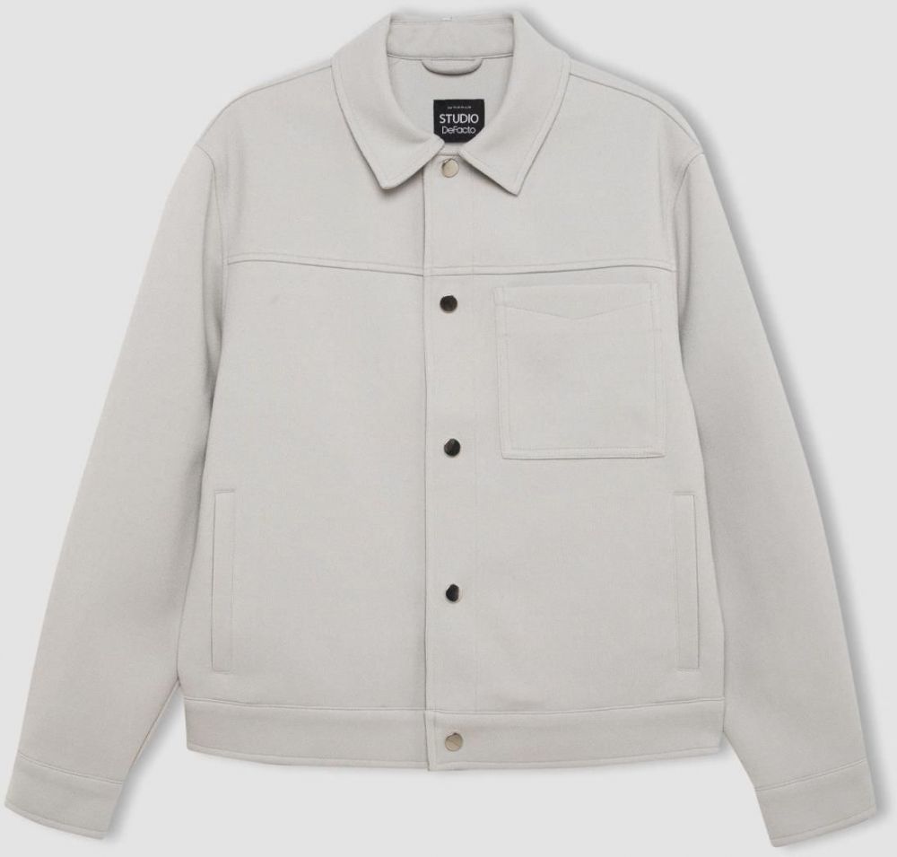 DEFACTO Relax Fit Polo Neck Lined Coat