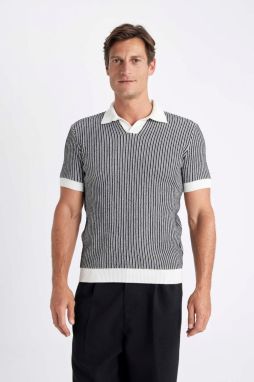 DEFACTO Standard Fit Short Sleeve Knitwear Polo T-Shirt