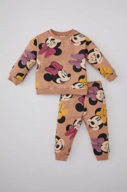 DEFACTO Baby Girl Disney Mickey & Minnie Sweatshirt Sweatpants 2-Piece Set