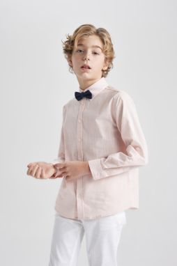 DEFACTO Boy's Polo Collar 2-Piece Long Sleeve Shirt