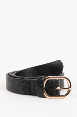 DEFACTO Women's Faux Leather Classic Belt