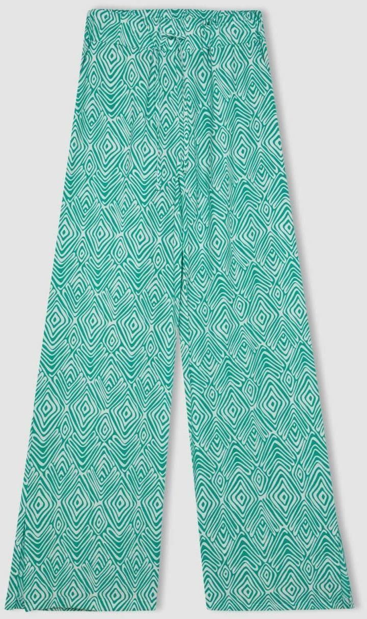 DEFACTO Wide Leg Printed Pocket Wide Leg Trousers