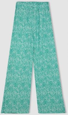 DEFACTO Wide Leg Printed Pocket Wide Leg Trousers