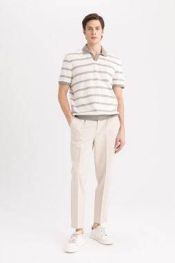 DEFACTO Regular Fit Striped Short Sleeve Polo T-Shirt