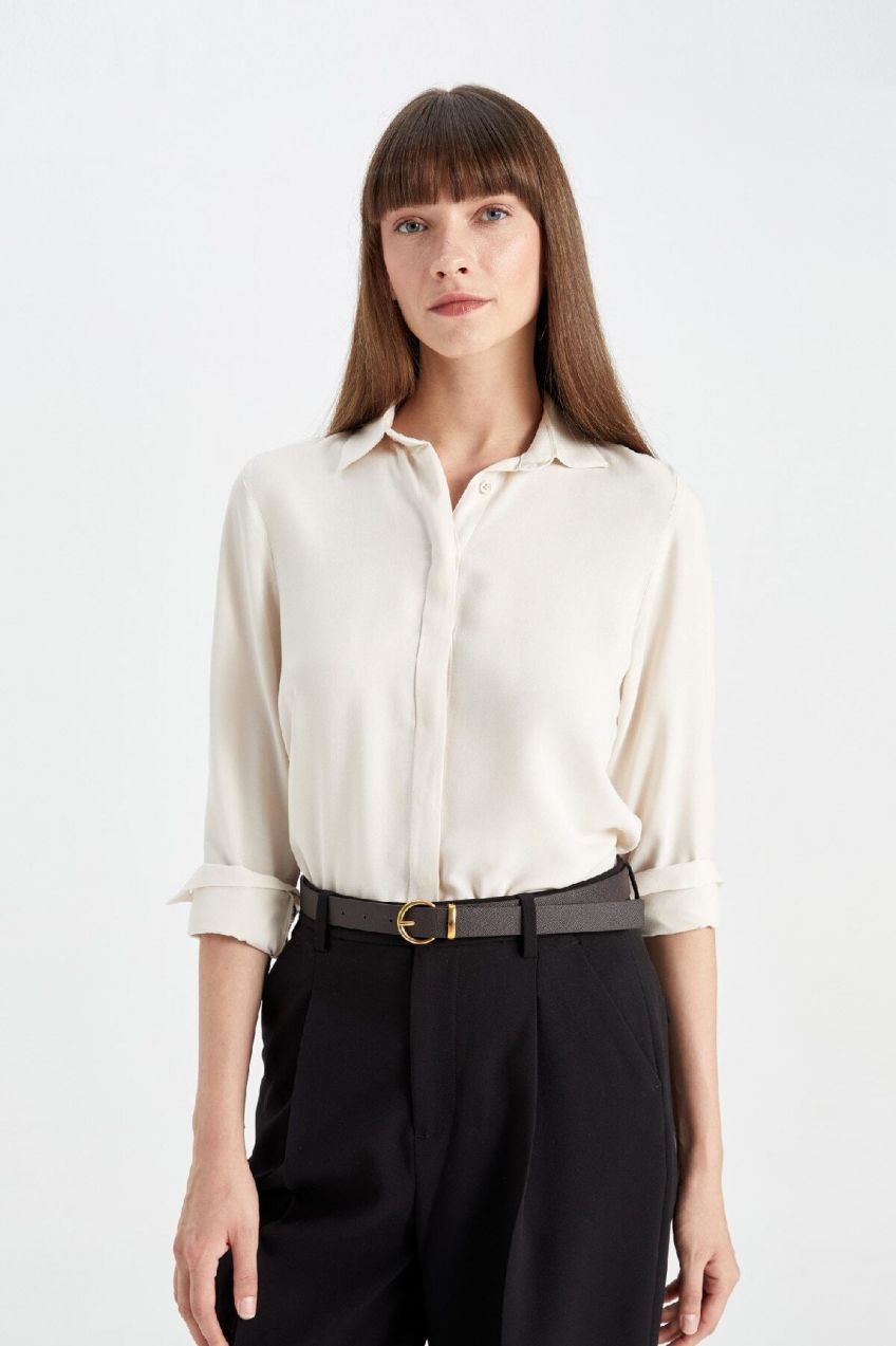 DEFACTO Regular Fit Long Sleeve Shirt