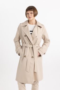 DEFACTO Waterproof Regular Fit Belted Trench Coat