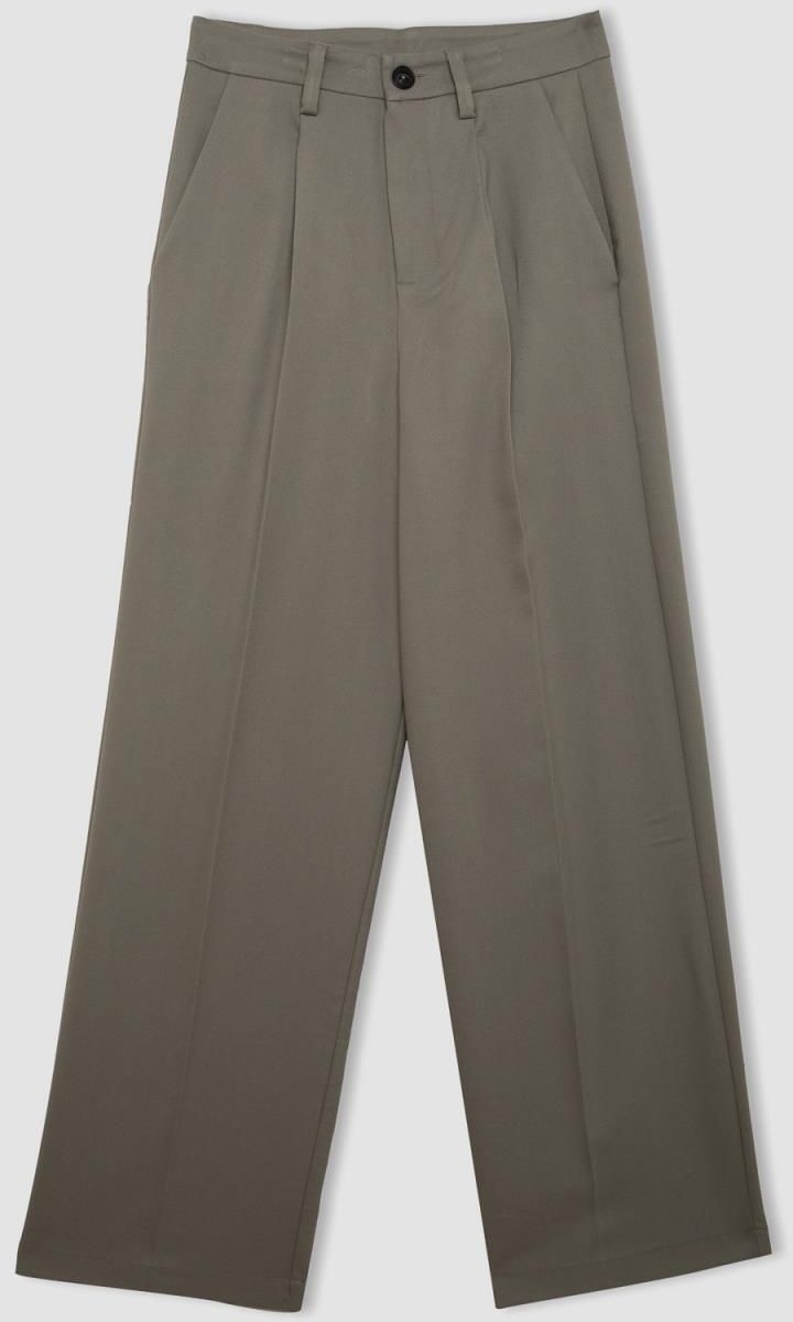 DEFACTO Wide Leg Pocket High Waist Wide Leg Trousers