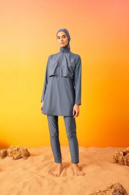 DEFACTO Regular Fit 4-Piece Burkini Hijab Swimsuit Set