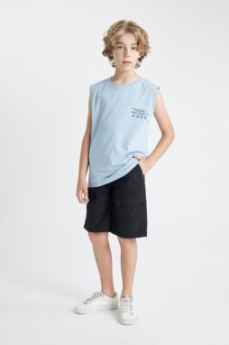 DEFACTO Boys Cargo Fit Parachute Shorts