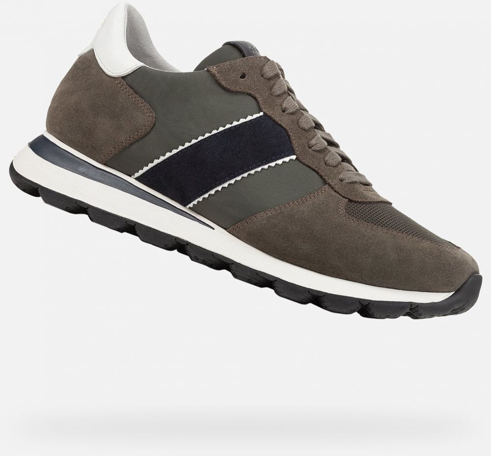GEOX Khaki men's sneakers Spherica vseries - Men's