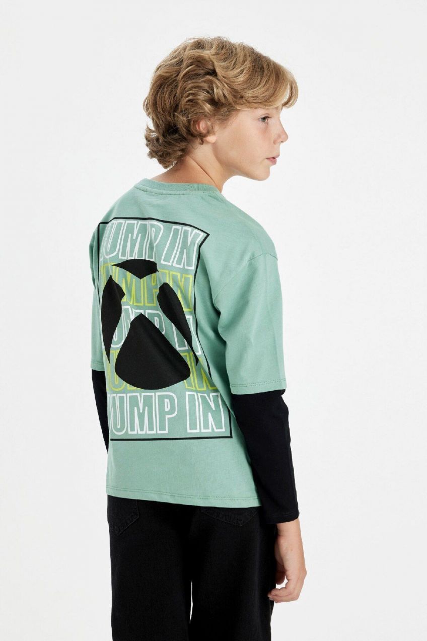 DEFACTO Boys Xbox Crew Neck Long Sleeve T-Shirt