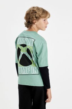 DEFACTO Boys Xbox Crew Neck Long Sleeve T-Shirt