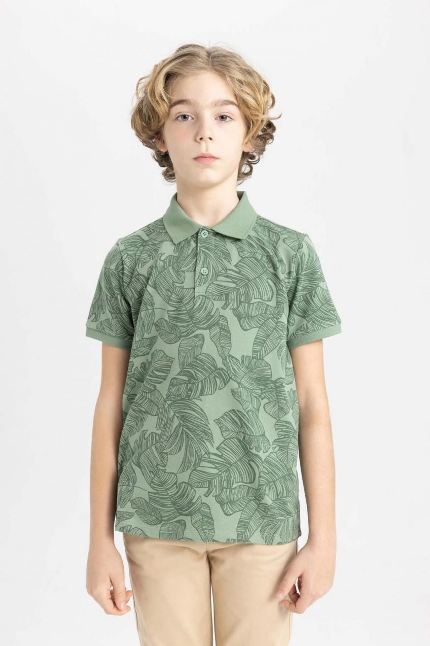 DEFACTO Boys Pique Short Sleeve Polo T-Shirt