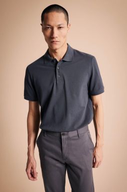 DEFACTO Regular Fit Short Sleeve 100% Cotton Polo T-shirt