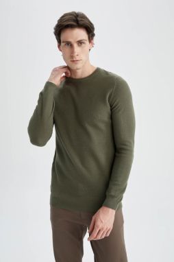 DEFACTO Slim Fit Crew Neck Knitwear Sweater
