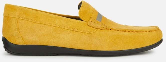 GEOX Yellow men's moccasins Ascanio - Men's