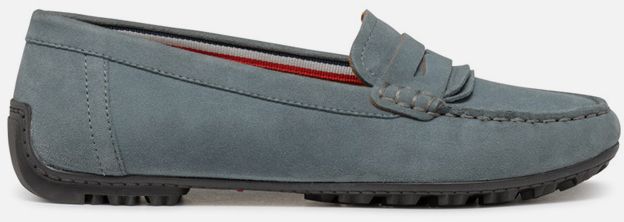 GEOX Light green women's moccasins Kosmopolis + grip - Women's