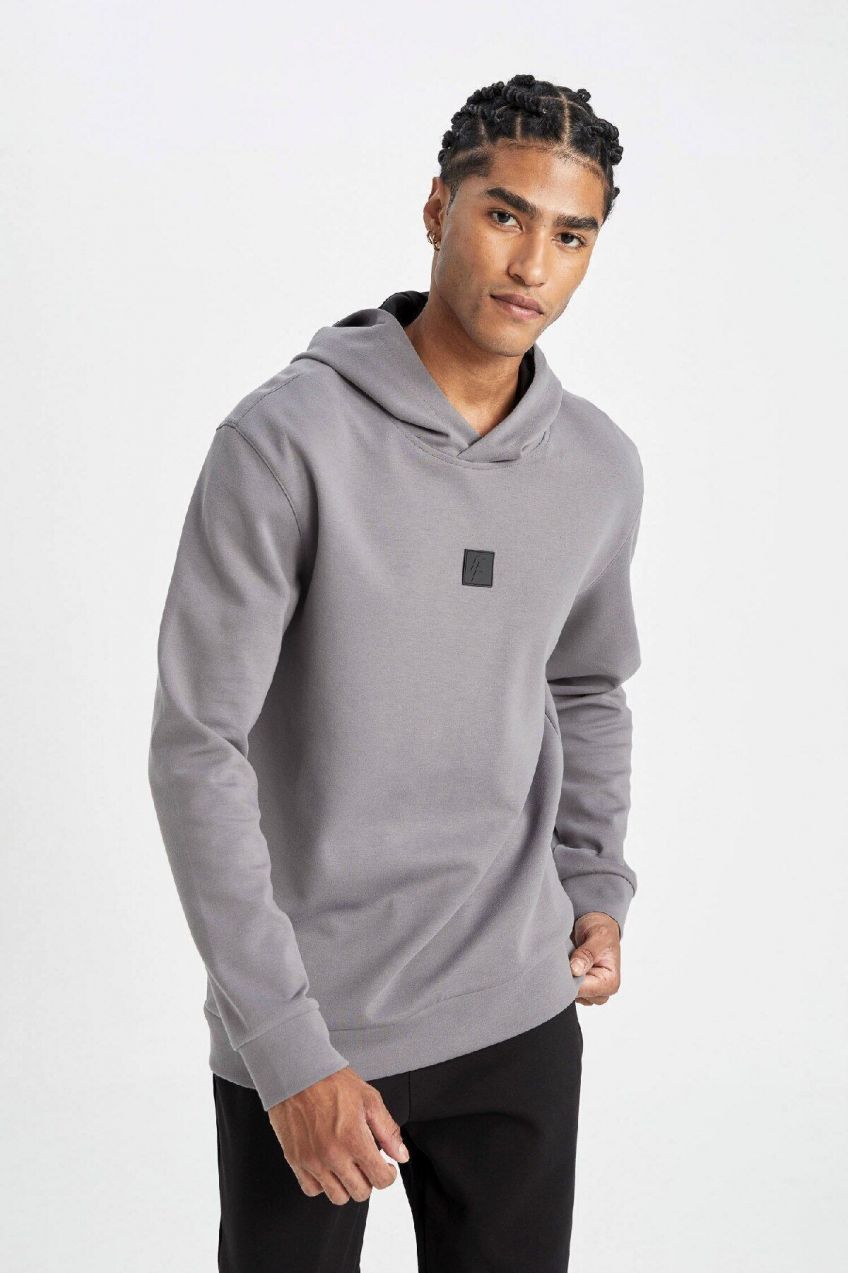 DEFACTO Fit Standard Fit Hooded Sportsman Sweatshirt
