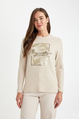 DEFACTO Relax Fit Crew Neck Long Sleeve T-Shirt