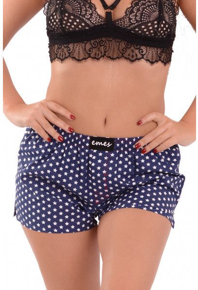 Emes blue shorts with stars