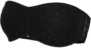 Dámsky čipkovaný čierny bandeau