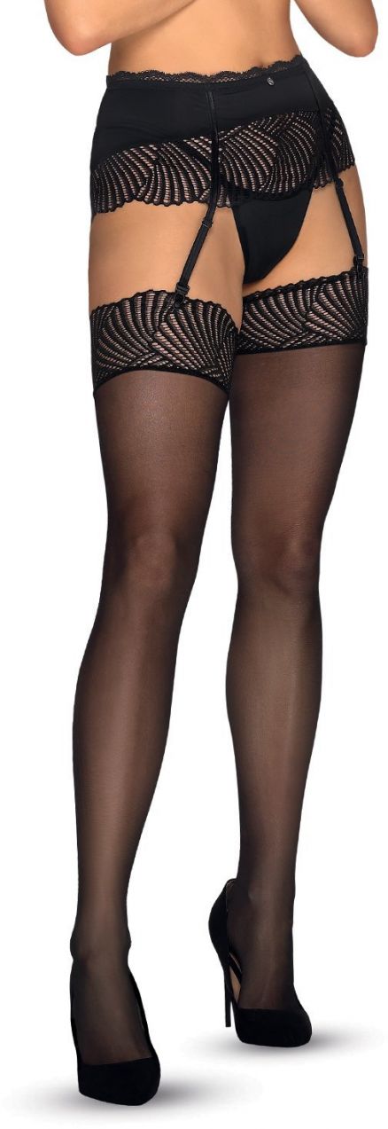 Klarita suspender belt Black Black