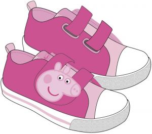SNEAKERS PVC SOLE COTTON PEPPA PIG